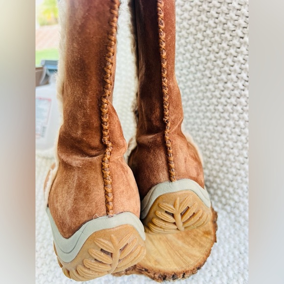 Patagonia Lugano Chimney Women’s Primaloft Furry Suede Snow Boots Sz 7.5 EU - Picture 5 of 11